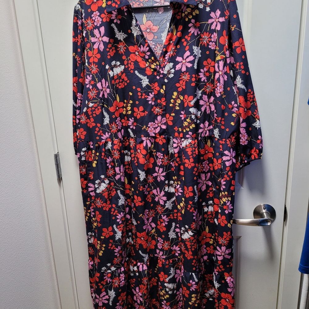 BloomChic Multicolor Floral Long Sleeve Dress